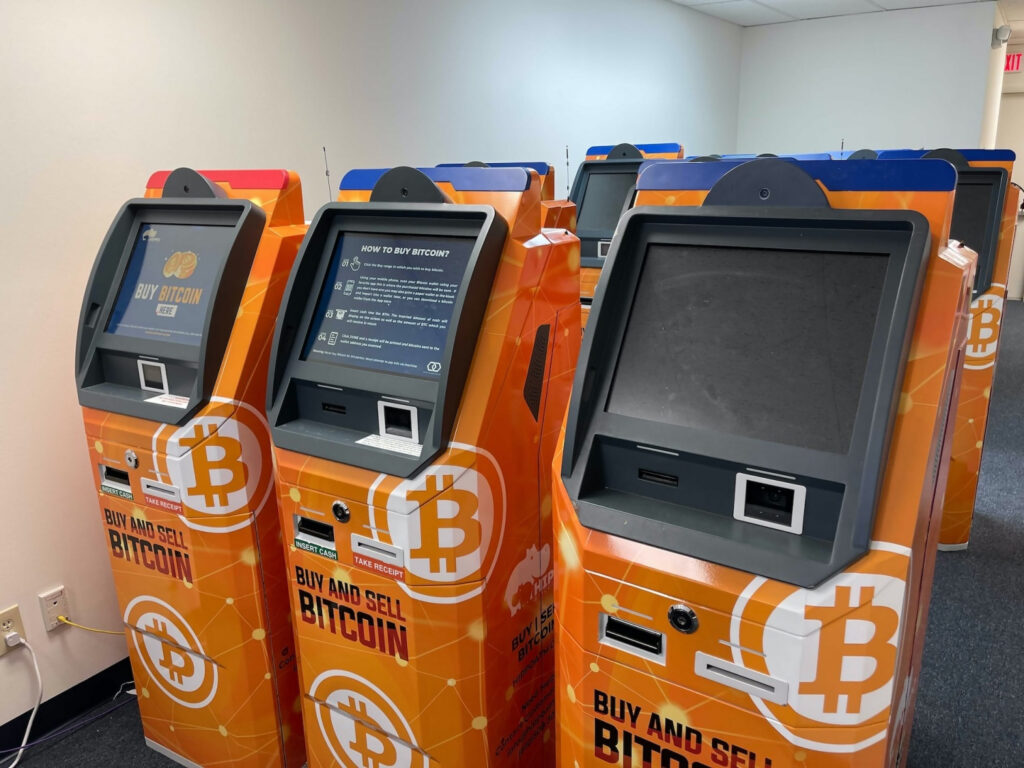 Warning signs on crypto ATM